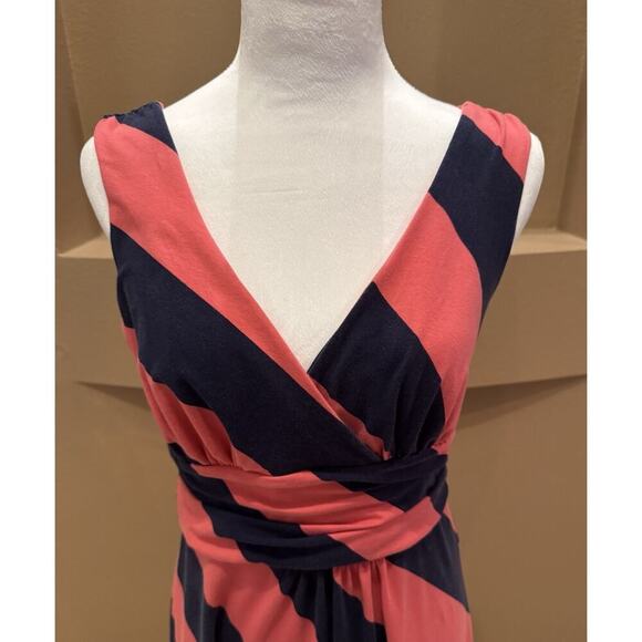 Lilly Pulitzer Sloane Maxi Dress, Pink/Navy Stripe Size M - Picture 6 of 8
